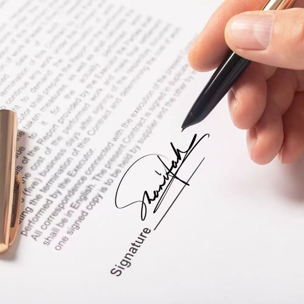 真人手寫，原創高階藝術簽名設計，附贈慢放教寫影片