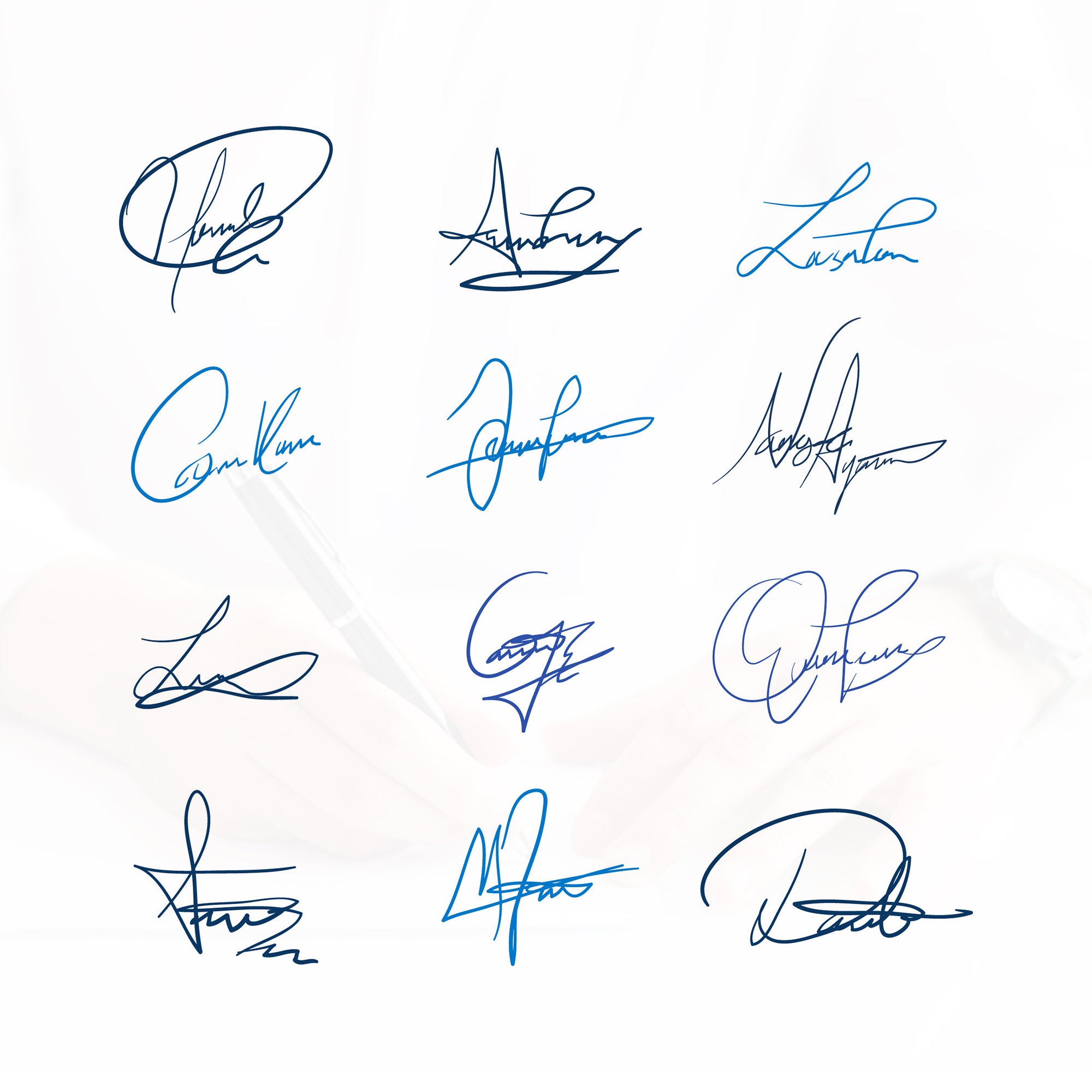 英文簽名【 設計4款訂製1款】